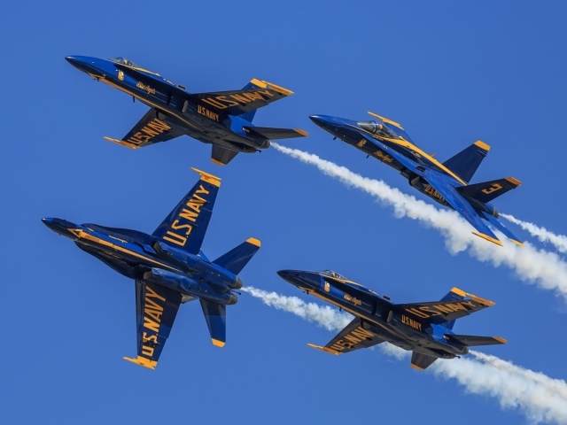 Истребители F-18 Голубые ангелы