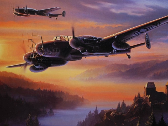 Военные самолеты Мессершмитт 110