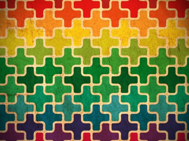 Фон из разноцветных крестиков