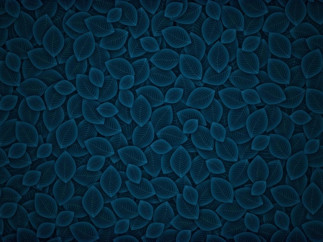 Фон из синих листьев