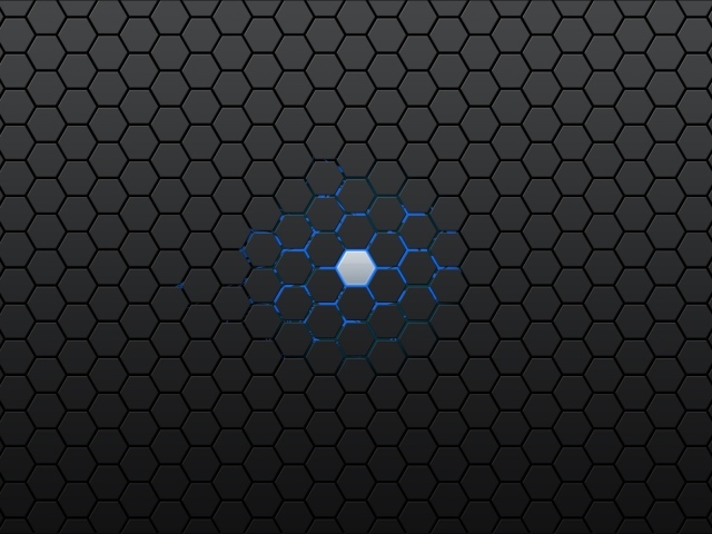 Голубая ячейка в черной структуре