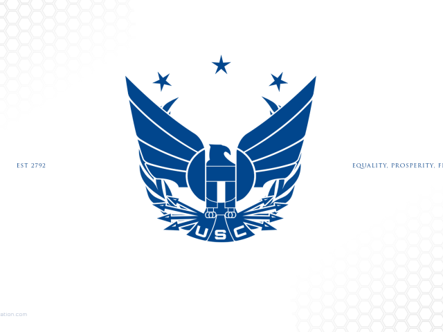 Голубой логотип Объединенной Космической Федерации