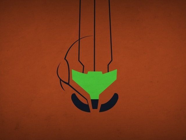 Коричневый фон, игра Metroid