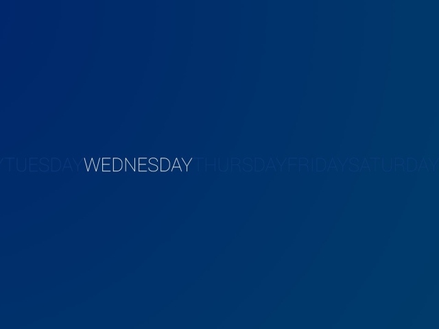 День недели среда