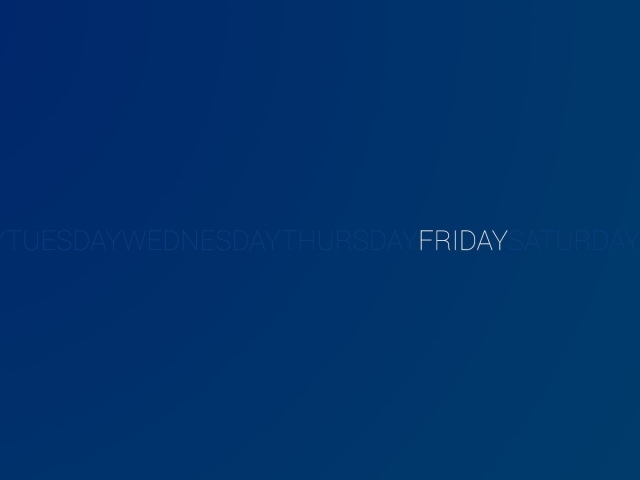 День недели пятница