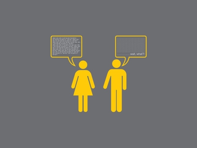 Диалог женщины и мужчины