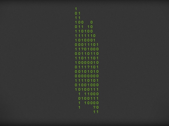 Цифровой орнамент на сером фоне