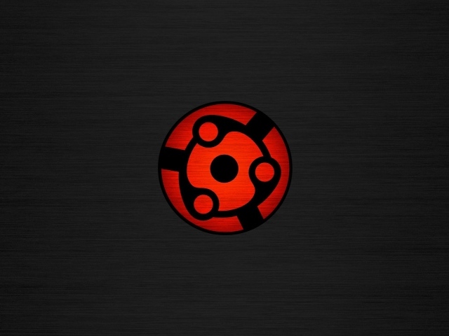 Глаз Шаринган аниме, серый фон