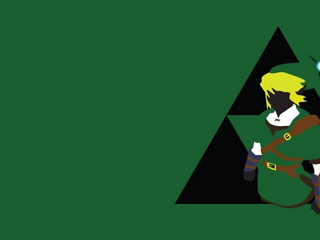 Игра The Legend of Zelda, зеленый фон