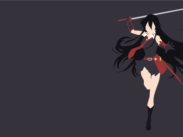 Серый фон, аниме Akame ga Kill