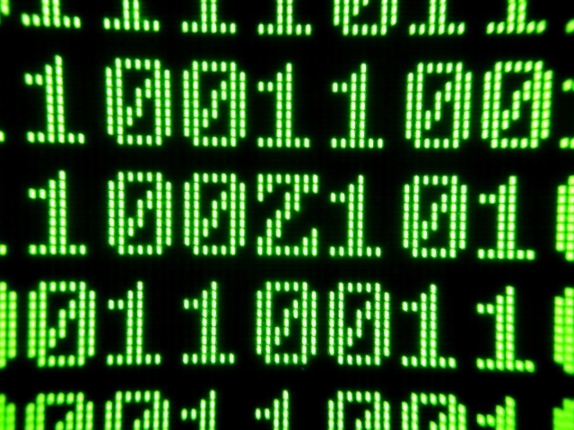 Зеленый бинарный код