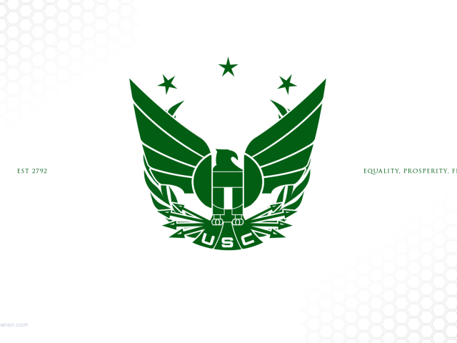 Зеленый логотип Объединенной Космической Федерации