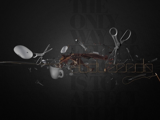 Бытовые инструменты, серый фон