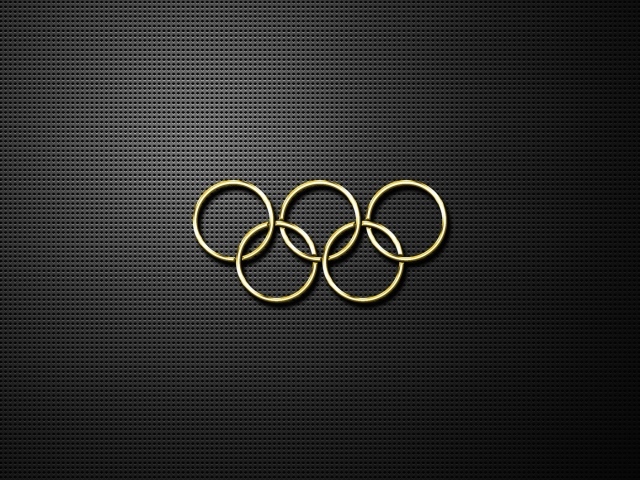 Золотые олимпийские кольца