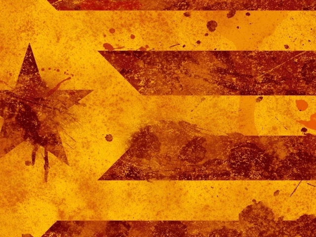 Вариант флага Каталонии