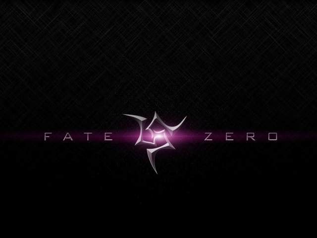 Розовые буквы, аниме Fate-Zero
