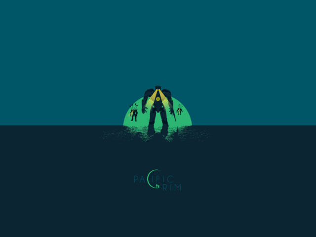 Фильм Тихоокеанский рубеж, синий фон