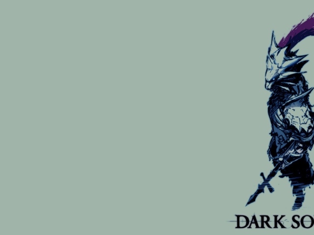 Игра Dark Souls голубой фон
