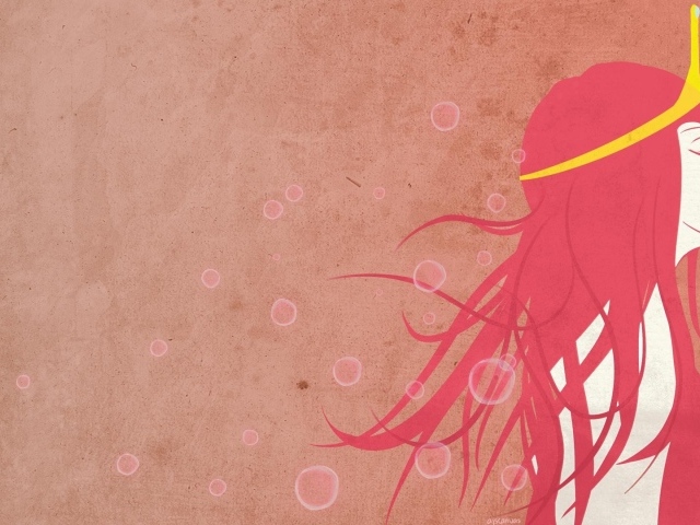 Девушка в короне, розовый фон