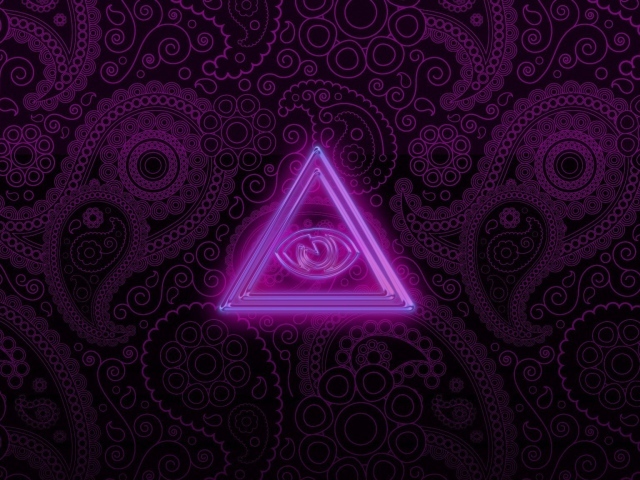 Треугольник на фиолетовом фоне