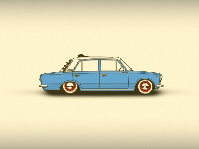 Заниженный ВАЗ, фон