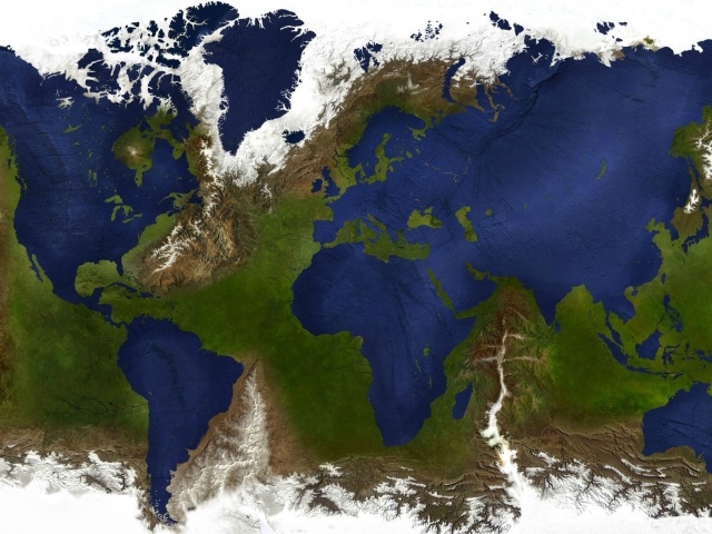 Карта мира наоборот