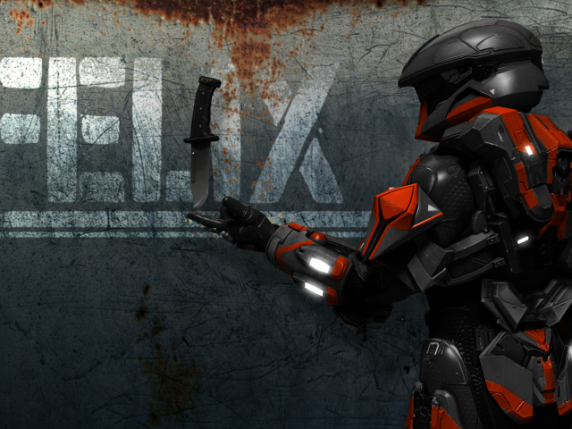 Черный персонаж мультфильма Red vs. Blue