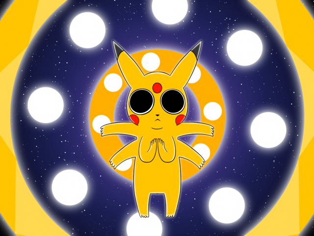 Милый шестирукий покемон