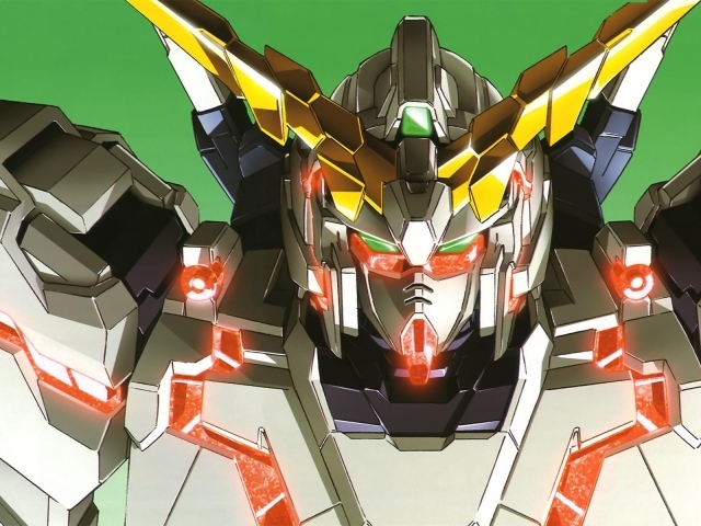 Робот из мультфильма Mobile Suit Gundam Unicorn