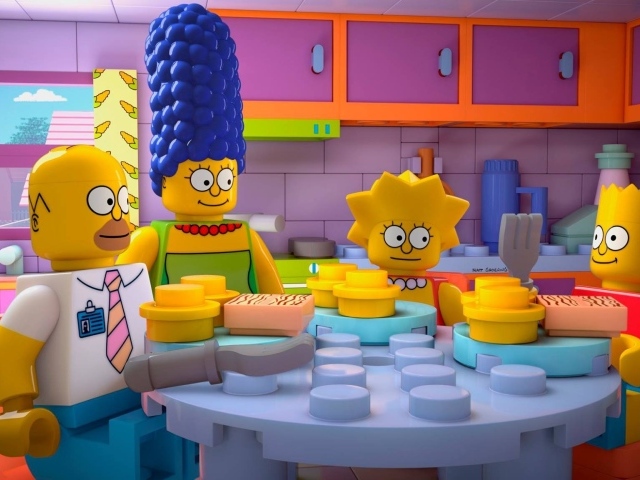 Симпсоны в стиле ЛЕГО