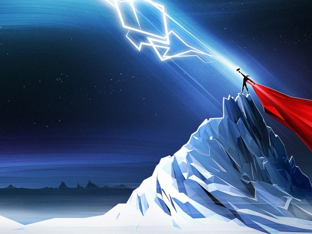 Тор ловит молнию, мультфильм