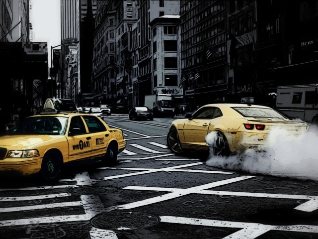 Арт, такси в Нью-Йорке