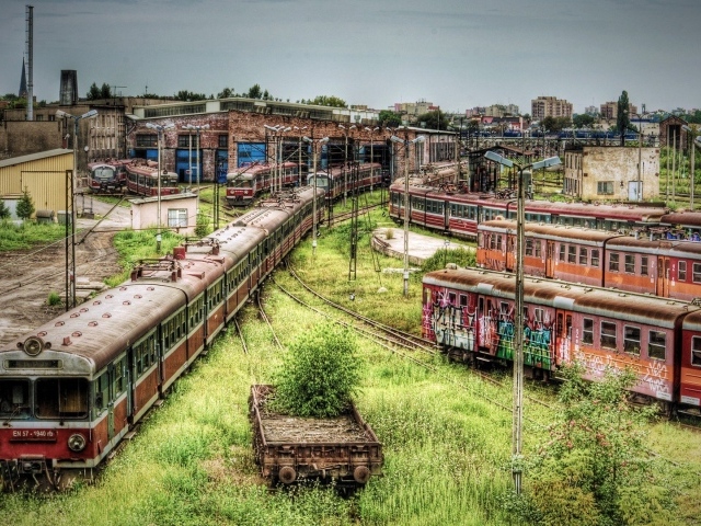 Кладбище старых электричек