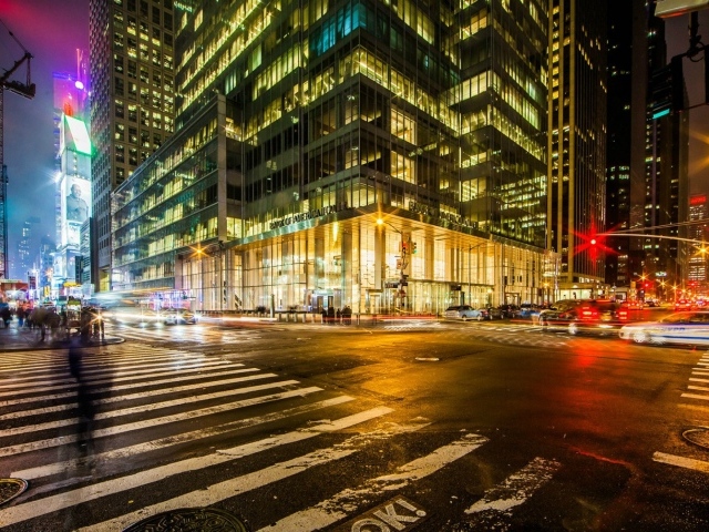 Перекресток в Нью-Йорке