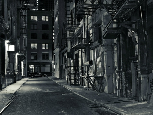 Вечерняя улица в Нью-Йорке