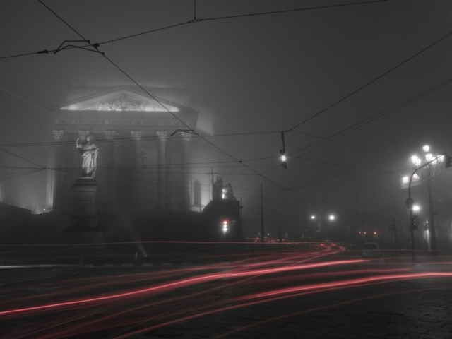 Туманный город Турин, Италия