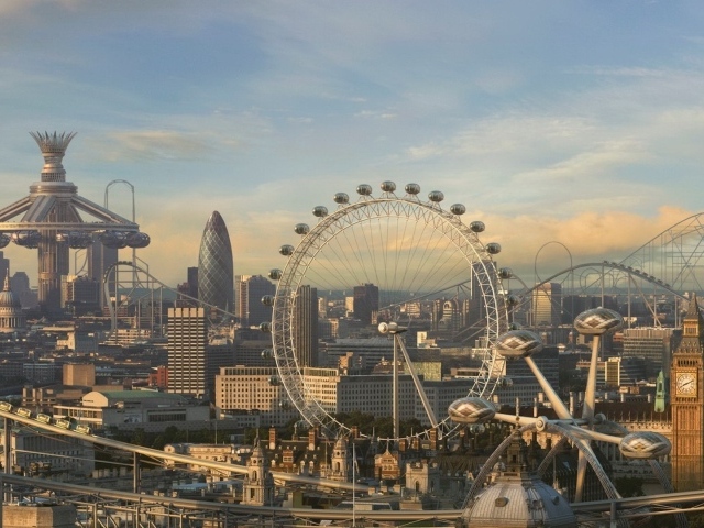 Футуристический парк развлечений в Лондоне