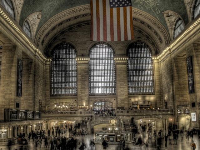 Внутри Центрального вокзала Нью-Йорка