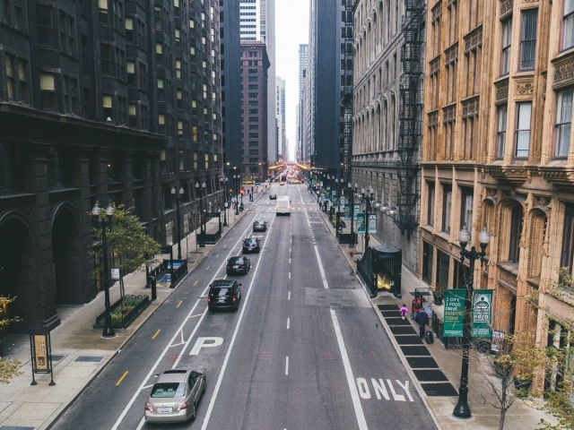 Улица в городе Чикаго