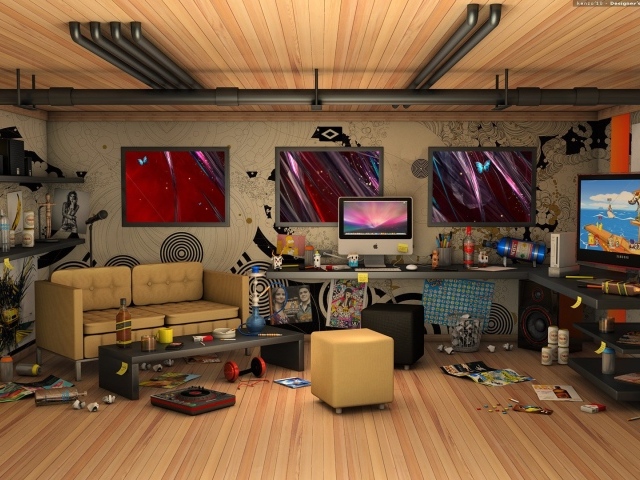 Уютная берлога холостяка