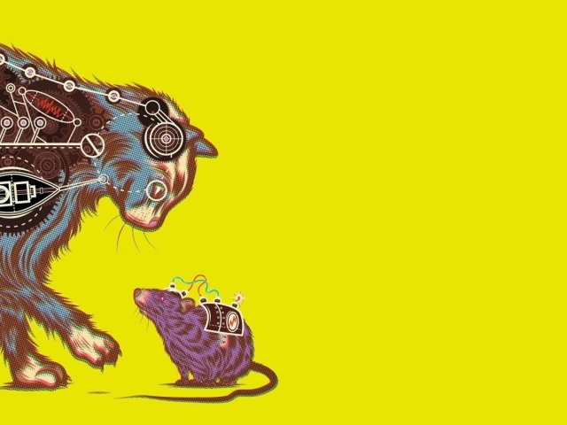 Электрический кот ловит электрическую мышь