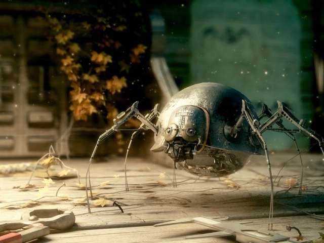 Железный паук в мастерской