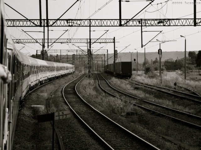 Монохромное изображение станции