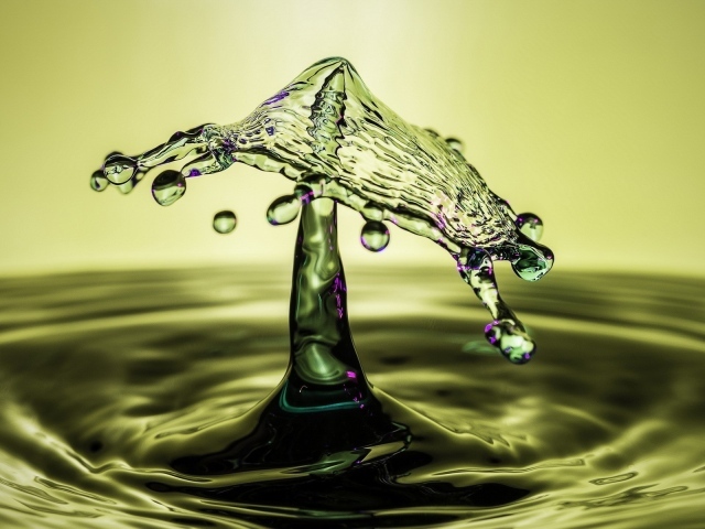 Гриб из всплеска воды