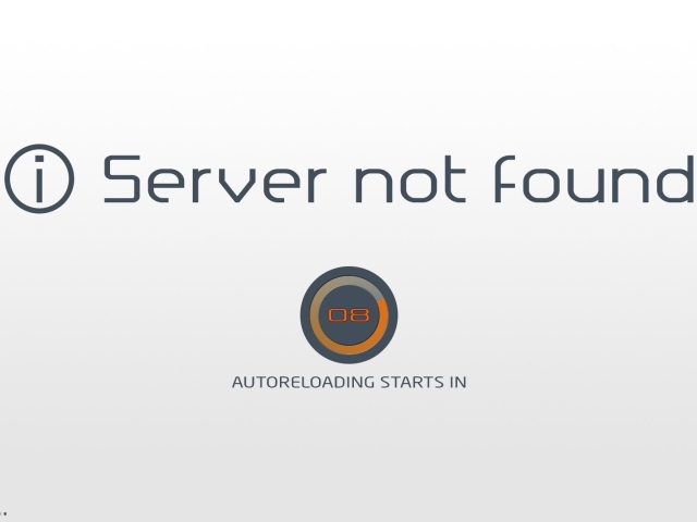 Перезагрузка после ошибки поиска сервера