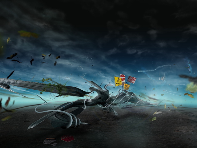 Знаки на абстрактном рисунке