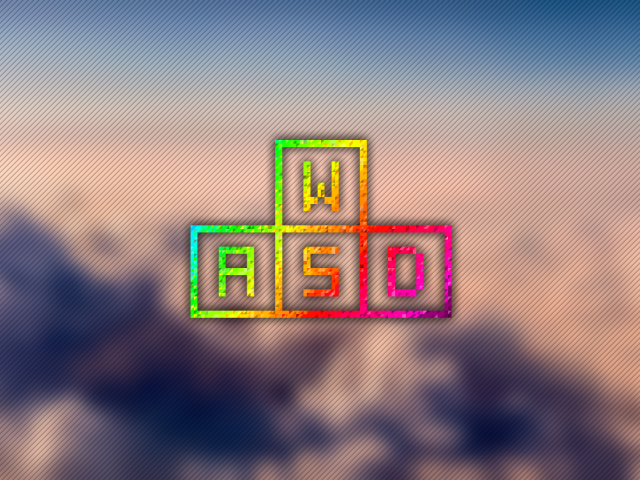 Символы знакомые геймерам WASD