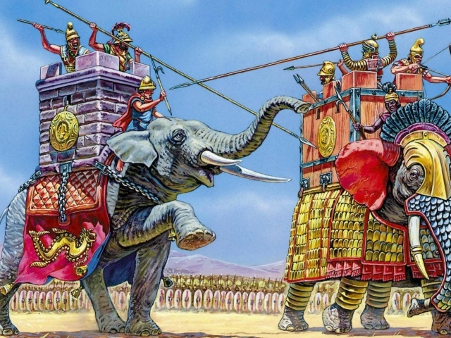 Боевые слоны. III-I вв. до н.э.