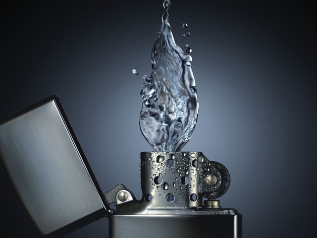 Вода в зажигалке