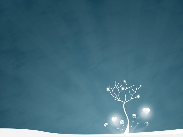 Дерево с сердечками